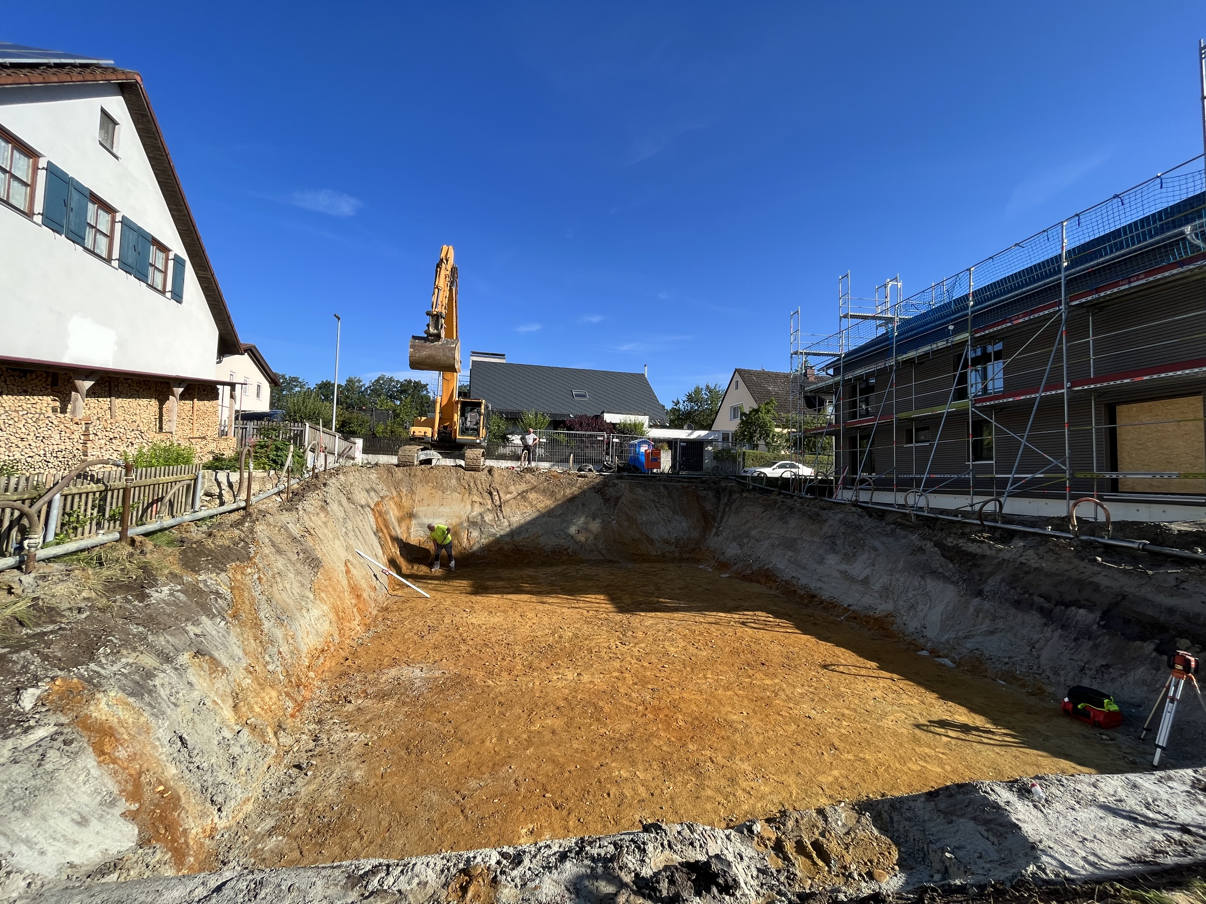 Baugrube im Erdbau